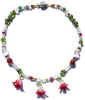 Glass Flowers, Chech Glass, Swarovski Crystal & Bali Silver Beads