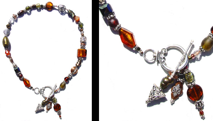 Turquoise, Coral, Bone, Carnelian, Copper, Swarovski crystal, Bali Silver Beads