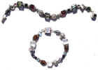 Swarovski Crystal, Chech Glass, Copper & Bali Silver Beads